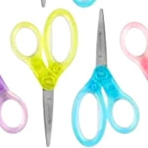 SET OF 4 Westcott Jellies Squishy gel grip Scissors BLUNT TIP